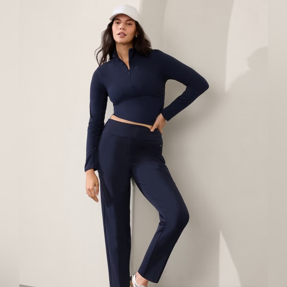 Athleta Pants - Athleta women’s endless high-rise pant in navy blue. Size 8 tall.